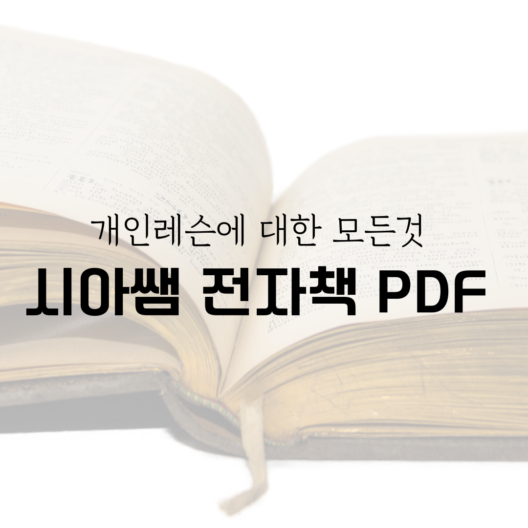시아쌤 전자책